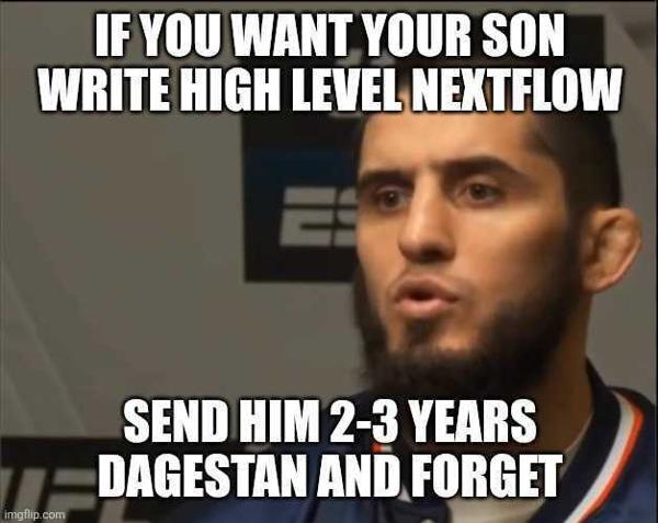 UFC fighter Islam Makhachev saying going to Dagestan is the best way to learn Nextflow