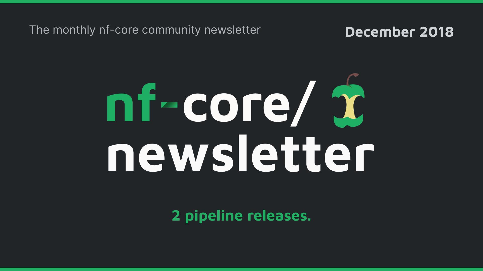 nf-core newsletter — December 2018