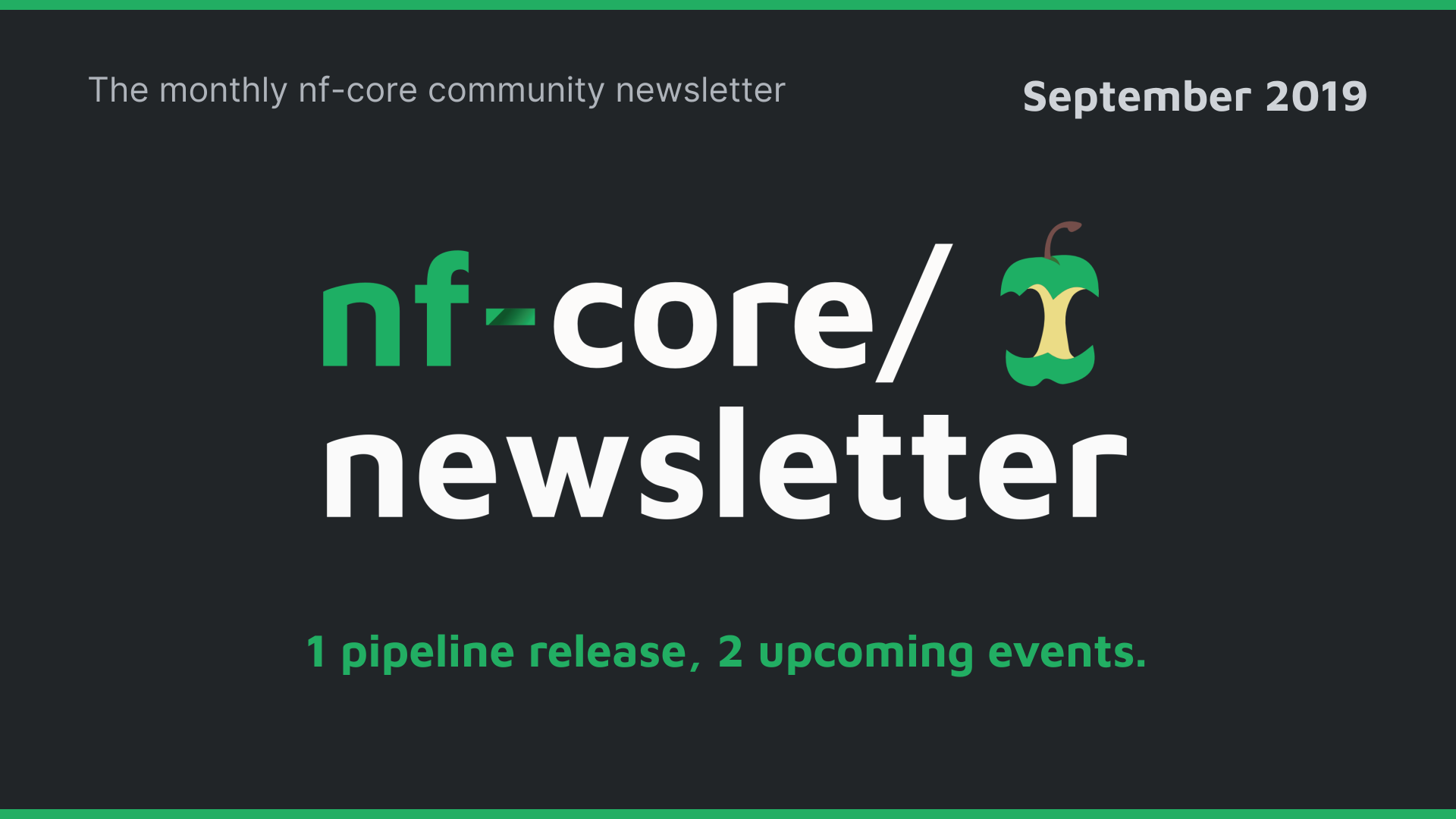 nf-core newsletter — September 2019