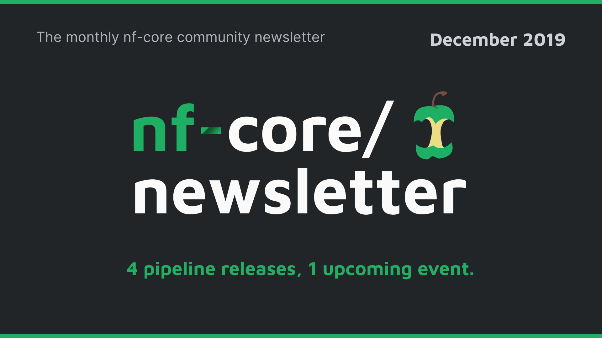 nf-core newsletter — December 2019