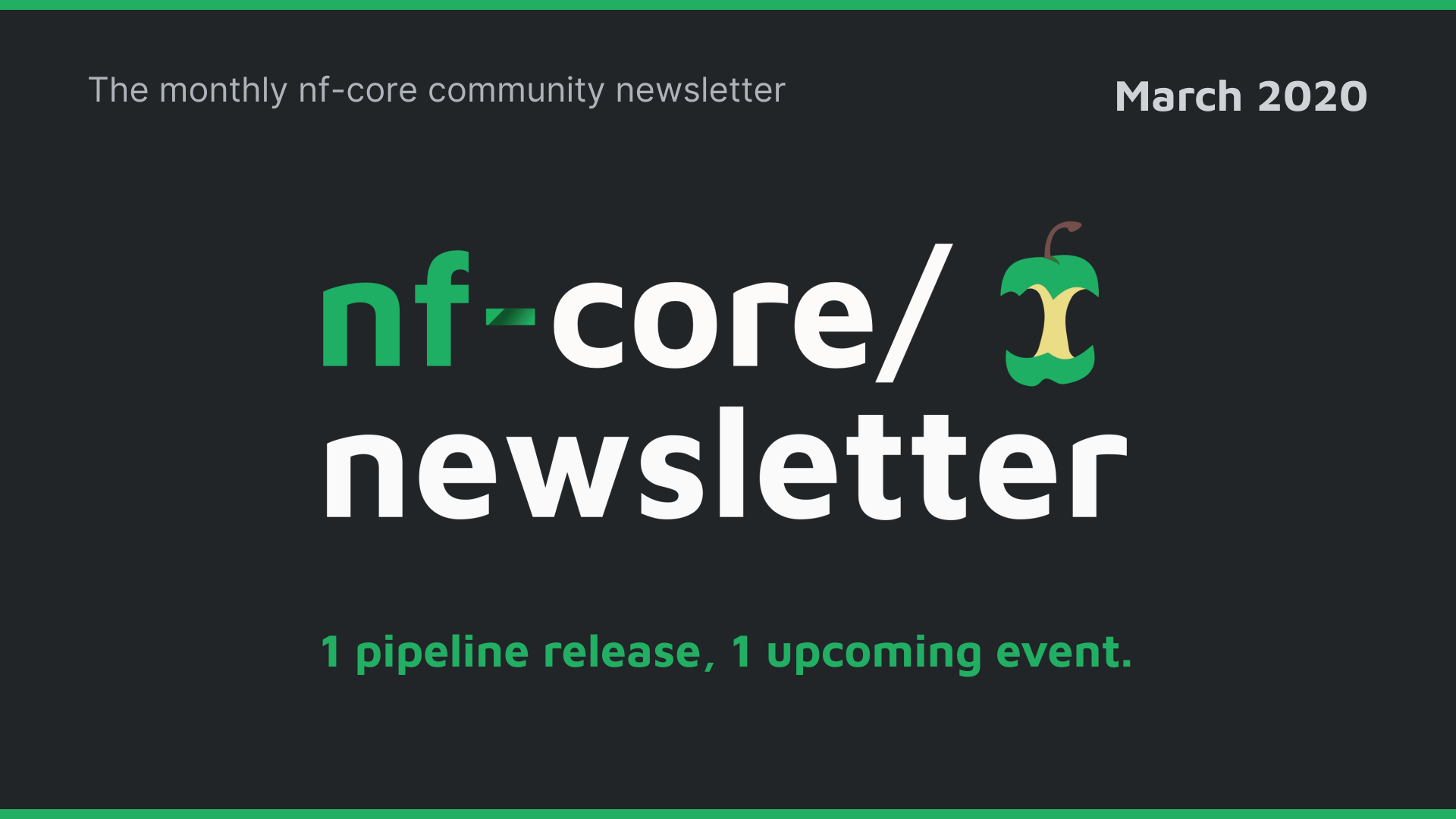 nf-core newsletter — March 2020