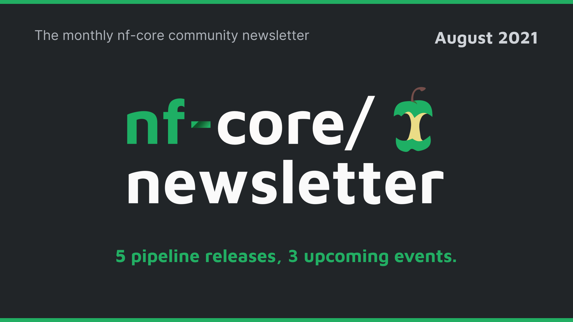 nf-core newsletter — August 2021